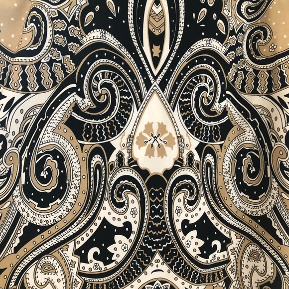 Black red white printed dress - Picture 4 of 7